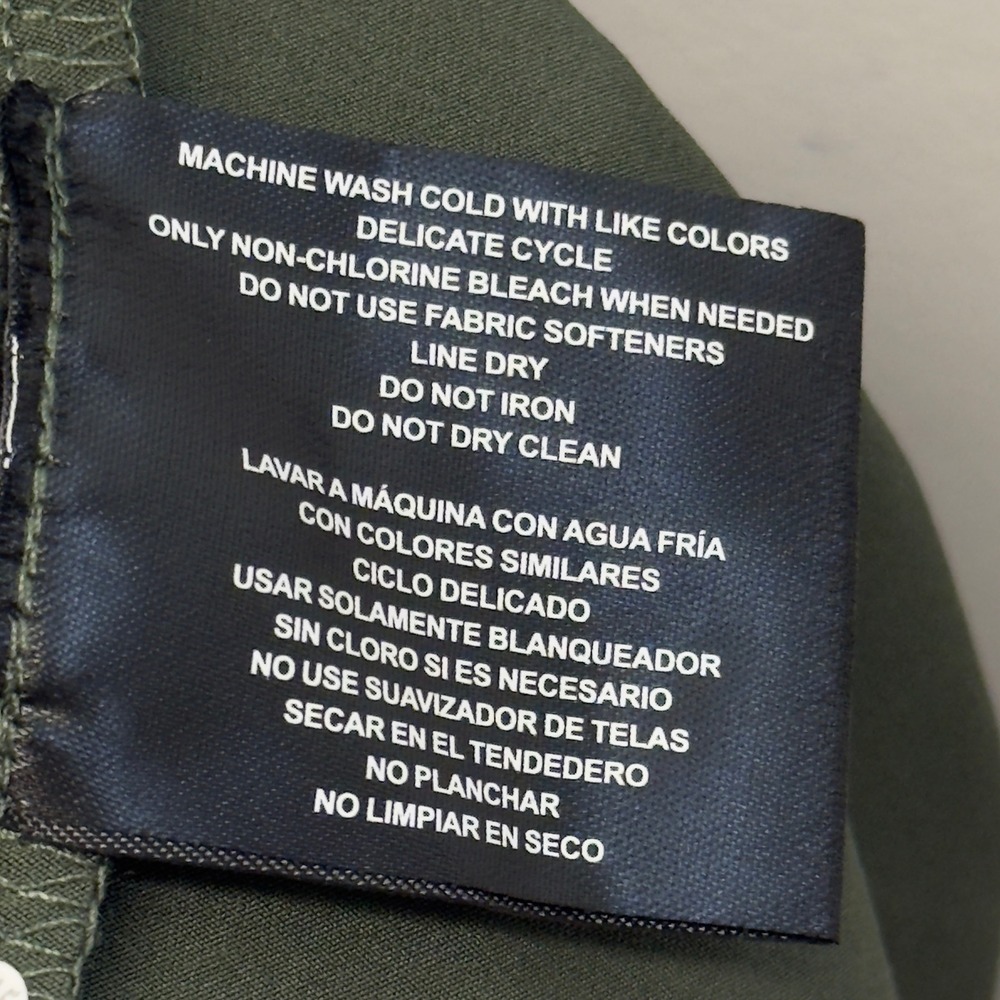 NEW Gerry Mens 3XL Olive Green Short Sleeve Polo Shirt Performance Stretch - Picture 6 of 8